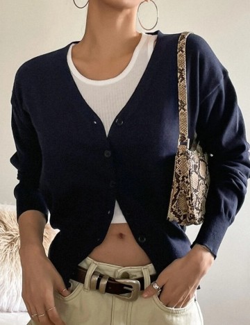 Bluză DAZY / LESS by SHEIN, albastru