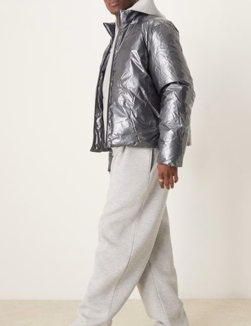 Geacă ASOS, argintiu