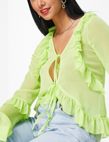 Cămașă ASOS, verde