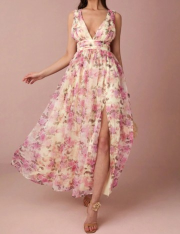 Rochie maxi Shein, mix culori