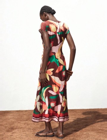 Rochie maxi Shein, mix culori