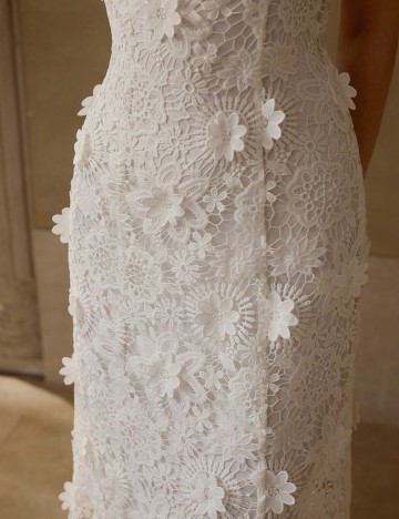 Rochie midi Shein MOTF, alb