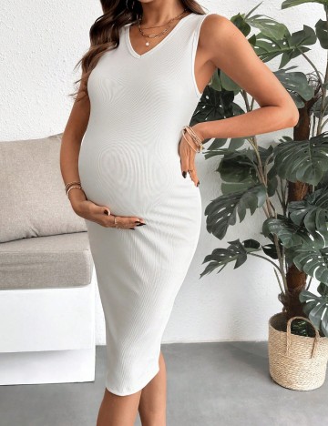 Rochie midi Shein, alb