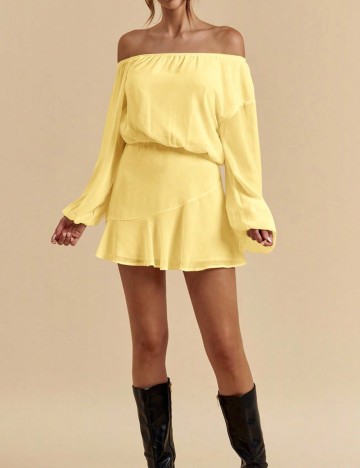 Rochie mini Shein, galben