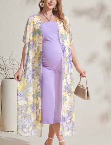 Set Rochie și Cardigan Shein, mix culori