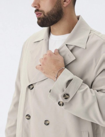 Trench Shein MANFINITY, bej