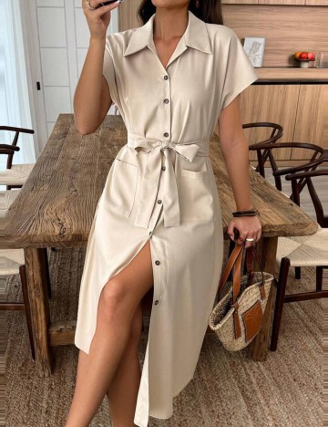 Rochie midi Shein, bej