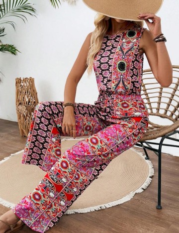 Salopetă lungă Shein, mix culori