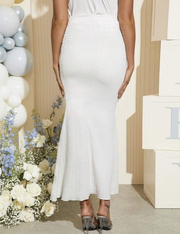 Fustă maxi Shein, alb