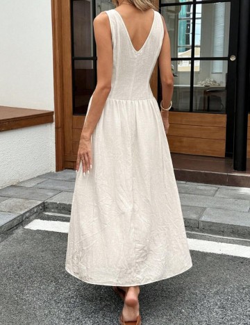 Rochie maxi Shein, crem