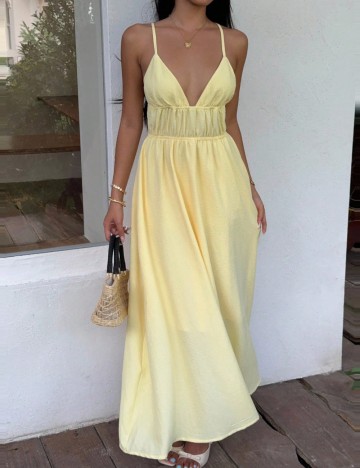 Rochie maxi Shein, galben