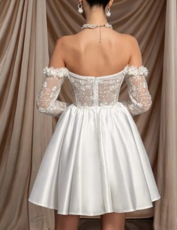 Rochie Scurtă Shein, alb