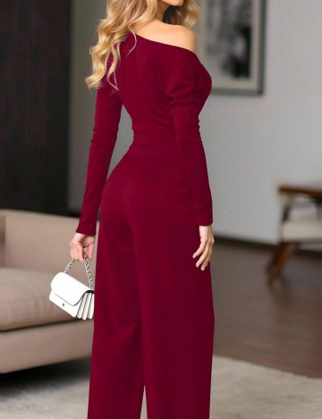 Salopetă lungă Shein, vișiniu