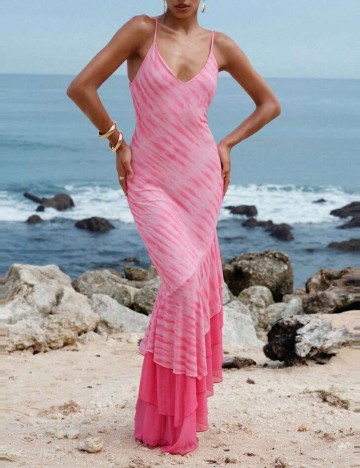 Rochie maxi Shein, roz