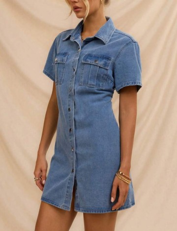 Rochie de blugi Shein, albastru