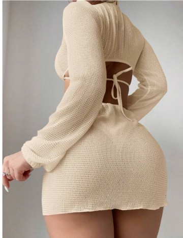 Rochie de plajă Shein, crem