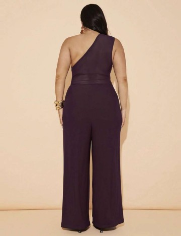 Salopetă lungă Shein Curve+, vișiniu