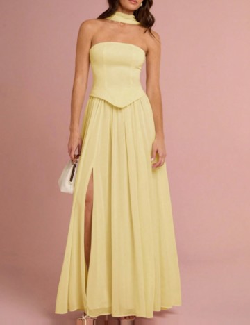 Rochie maxi Shein, galben