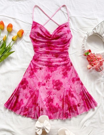 Rochie mini Shein, roz