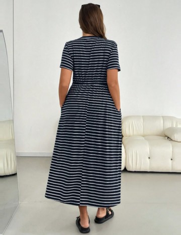 Rochie maxi Shein Curve+, mix culori