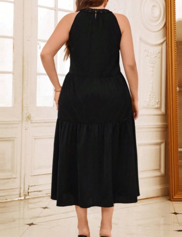 Rochie midi Shein Curve+, negru