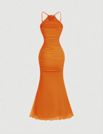 Rochie midi Shein, portocaliu