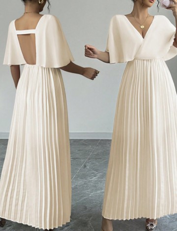 Rochie maxi Shein, crem