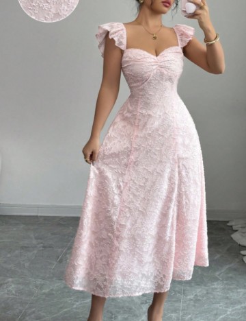 Rochie midi Shein, roz