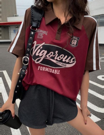 Tricou polo DAZY / LESS by SHEIN, mix culori