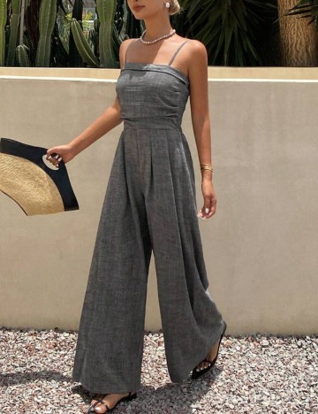 Salopetă lungă Shein, gri