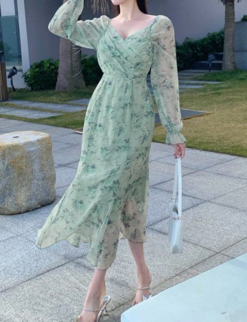 Rochie midi Shein, verde