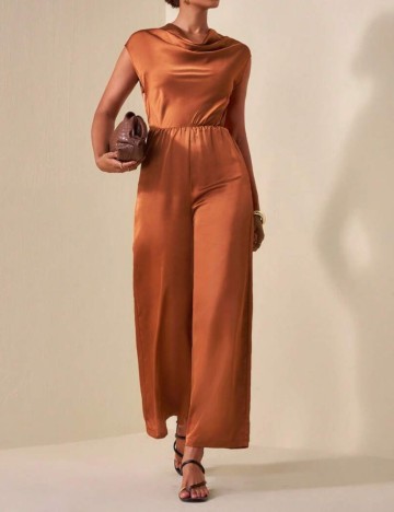 Salopetă lungă Shein, cărămiziu