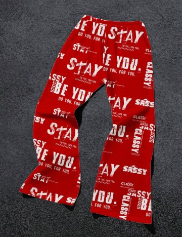 Pantaloni Shein, roșu