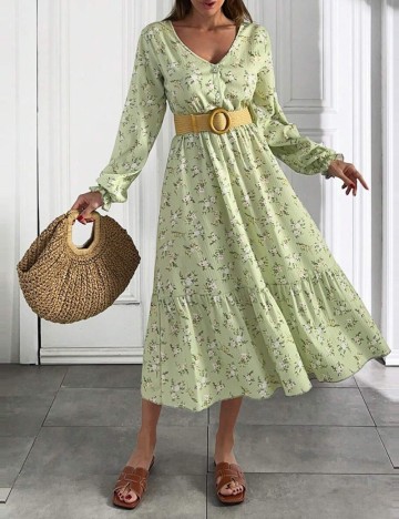 Rochie midi Shein, verde