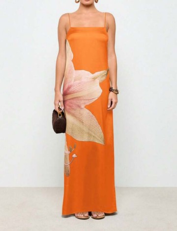 Rochie maxi Shein, portocaliu