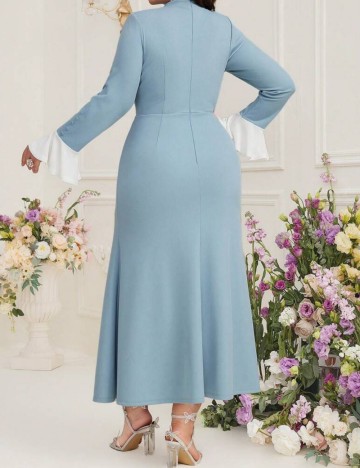 Rochie midi Shein Curve+, albastru