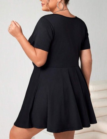 Rochie mini Shein Curve+, negru