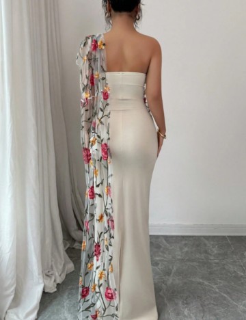 Rochie maxi Shein, crem