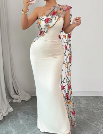 Rochie maxi Shein, crem