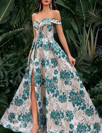 Rochie maxi Shein, mix culori