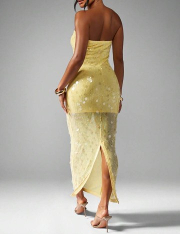 Rochie maxi Shein Missguided, galben