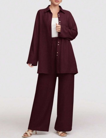 Compleu Shein, vișiniu