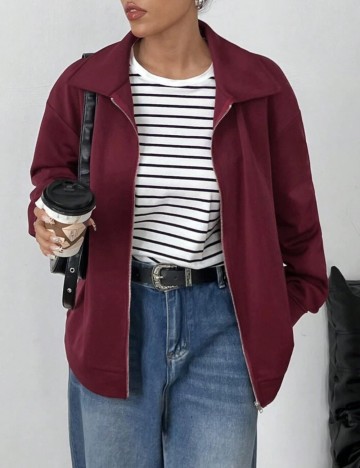 Jachetă Shein, vișiniu