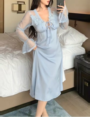 Rochie De Noapte Shein, albastru