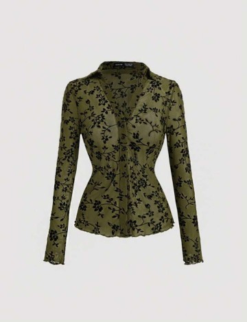 Cămașă Shein, verde