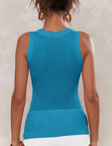 Top Shein Missguided, albastru