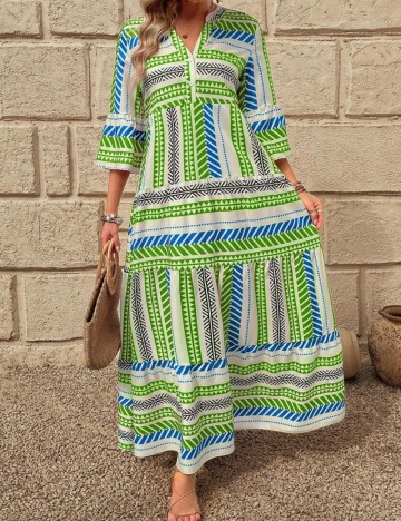 Rochie maxi Shein, mix culori