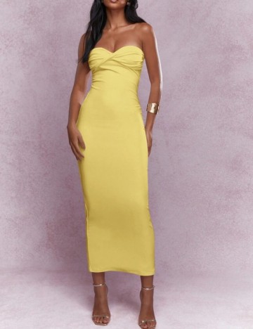 Rochie maxi Shein Missguided, galben