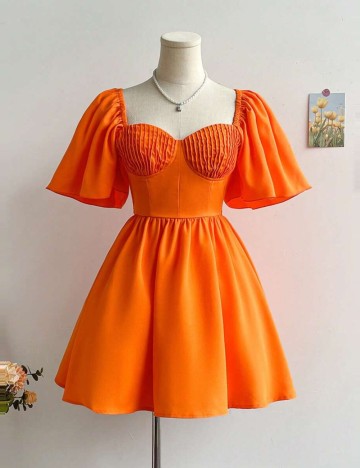 Rochie mini Shein, portocaliu