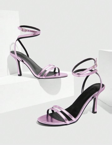 Sandale Cu Toc Shein, mov